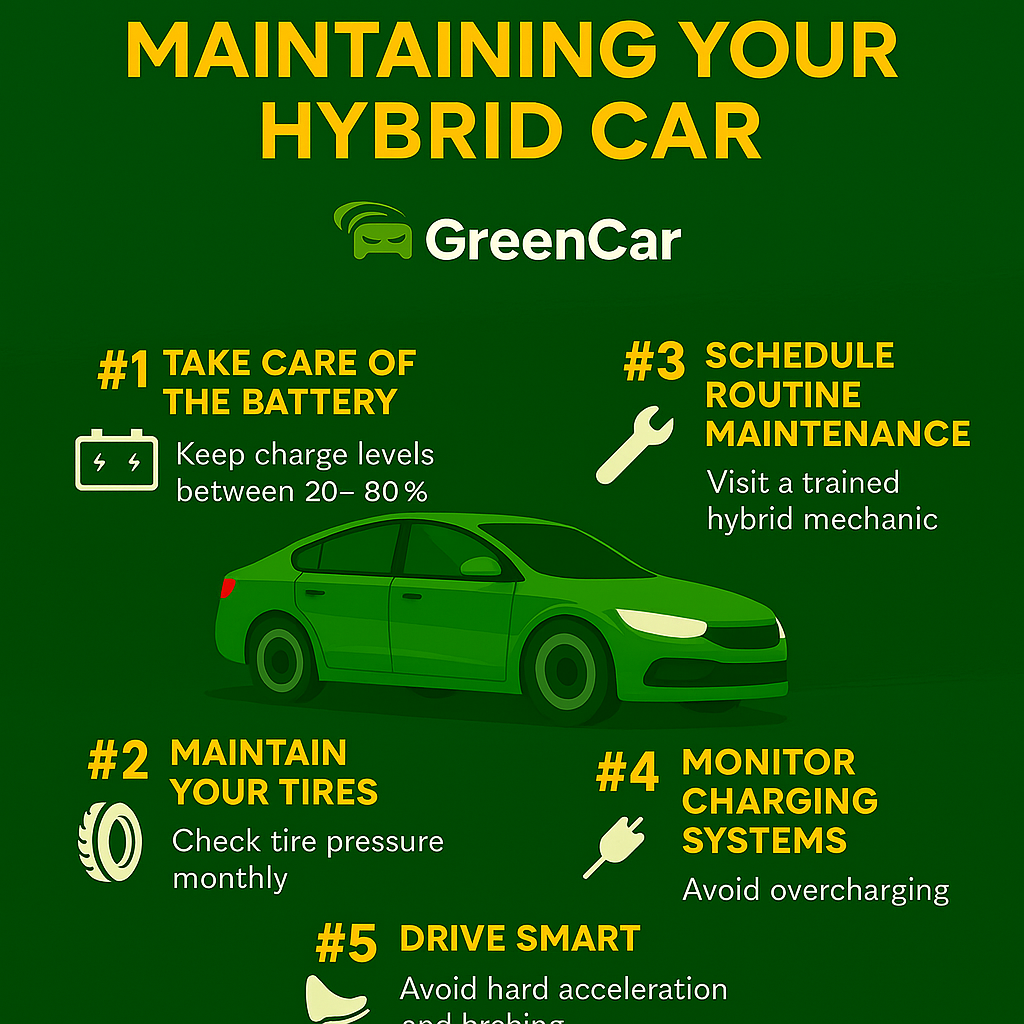 🚗 Top 5 Tips for Maintaining Your Hybrid Car