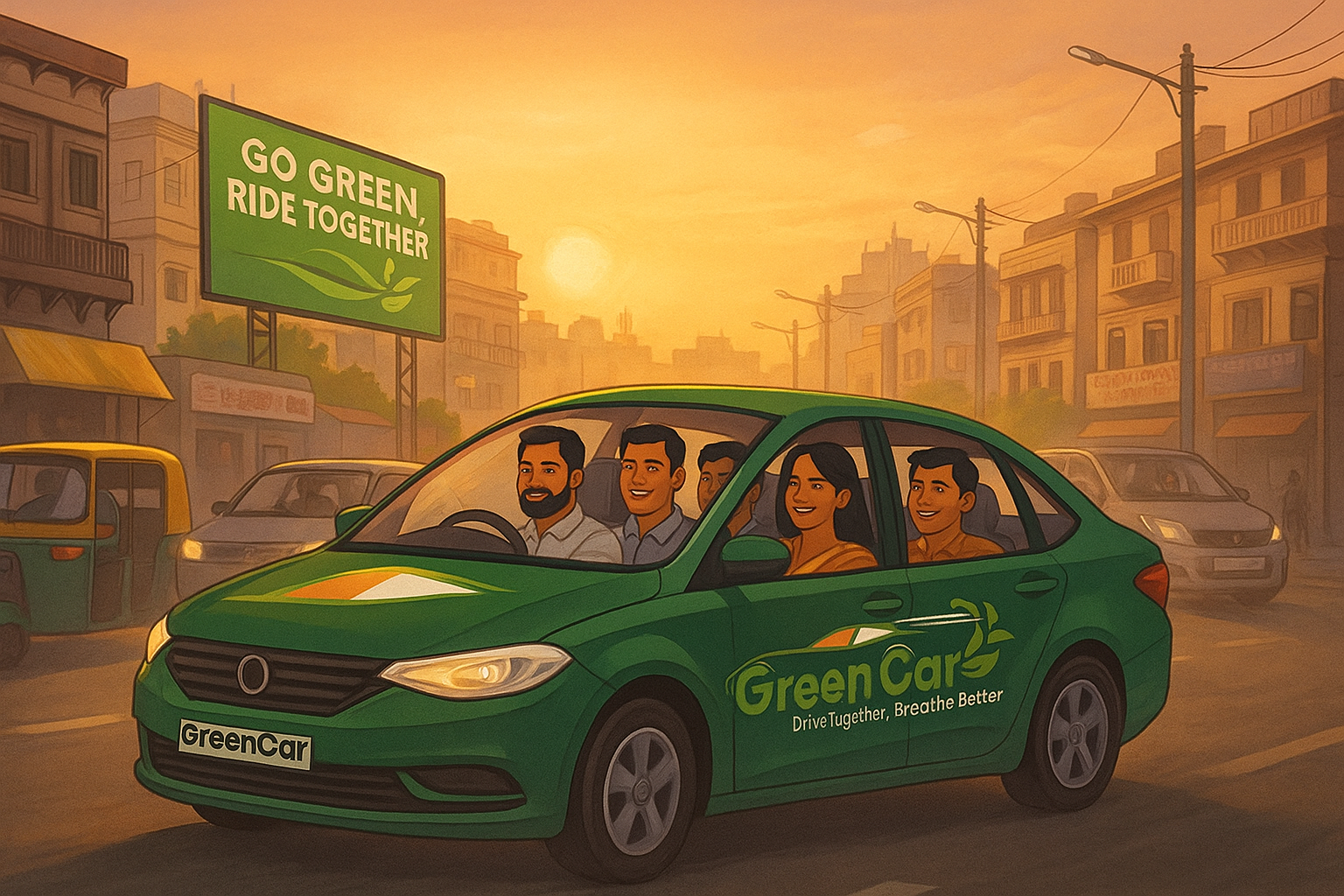🌿 One Ride, Many Wins: How Carpooling Is Quietly Revolutionizing Urban India